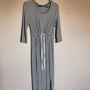 Women’s Striped Midi Dress in Size Medium